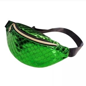 Green Cross Body Chest Bag/ Fanny Pack